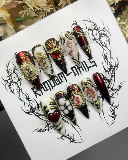 Golden red angels